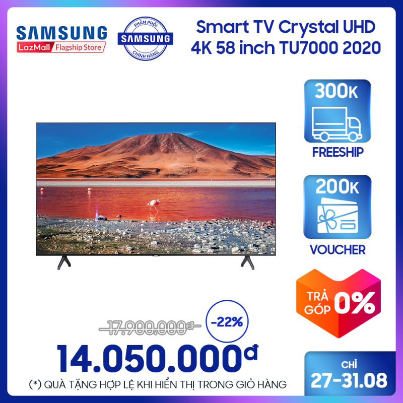 Bảng giá Smart TV Samsung Crystal UHD 4K 58 inch TU7000 2020
