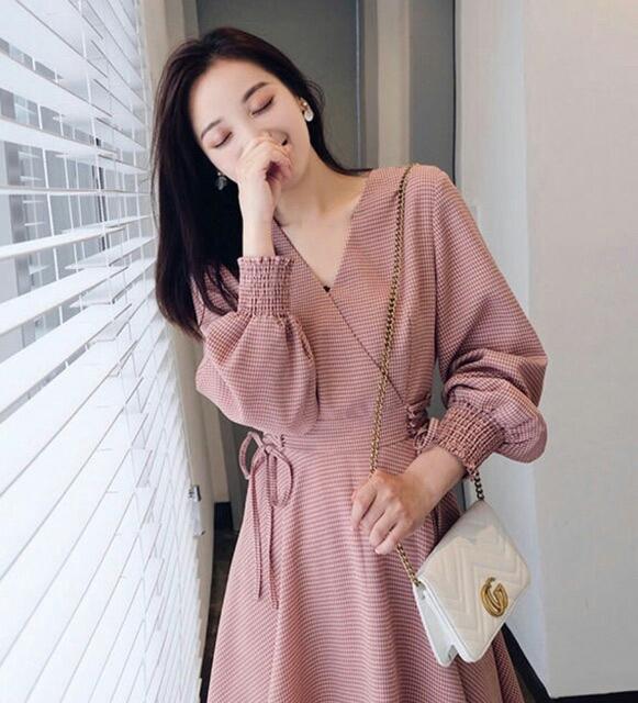 [HCM]Đầm caro dây đan eo (có ảnh thật nhà Bo)