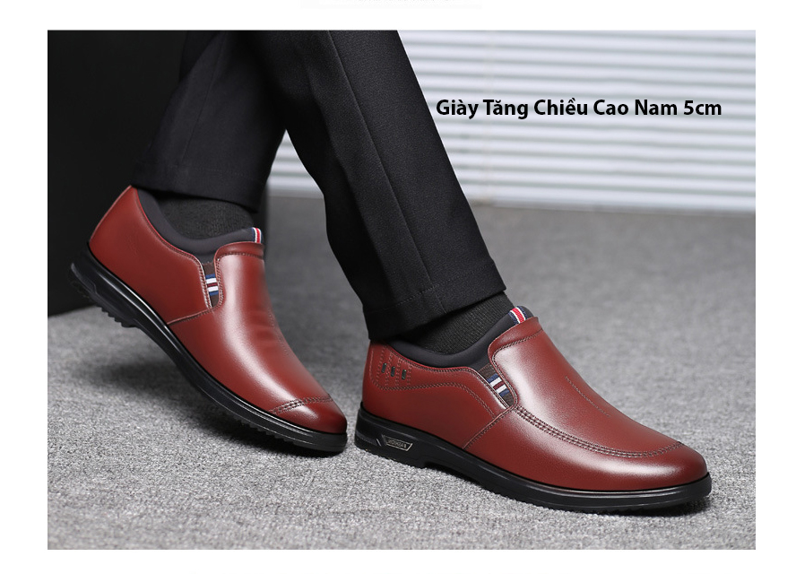 [HCM]GIÀY TĂNG CHIỀU CAO NAM 5CM TT201