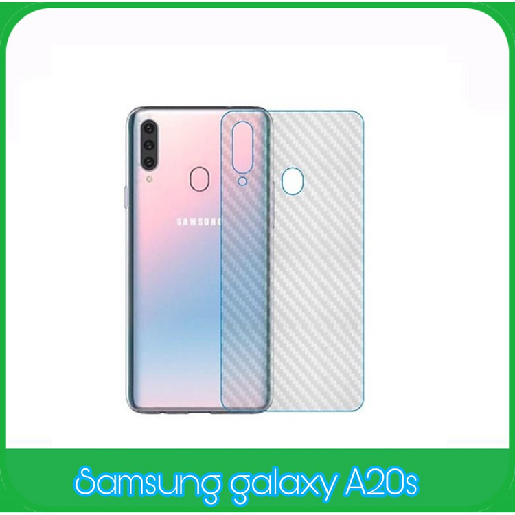 Miếng Dán VÂN Carbon Chống Trầy Cho Điện Thoại samsung galaxy A20s