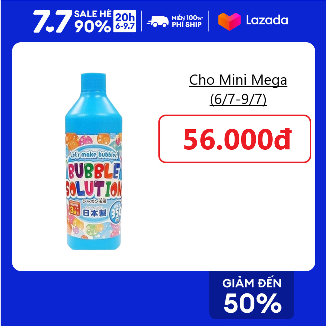 Chai nước thổi bong bóng xà phòng 320ml thành phần lành tính - nội địa Nhật Bản