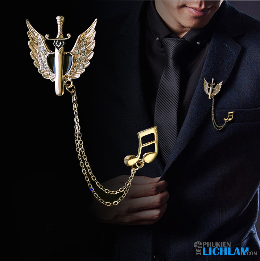 [HCM]Ghim cài áo vest nam QT848