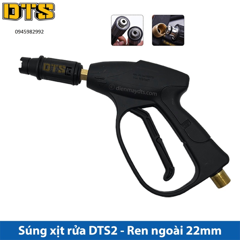 SUNG MÁY RỬA XE.ren 22 .ren to.phù hợp tất cả các loại dây đầu vào ren 22
