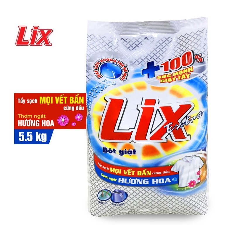 Bột giặt LIX extra hương hoa 5.5kg EB568