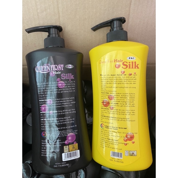 Dầu Gội Bồ Kết SILK 4in1 chai 1000 ml