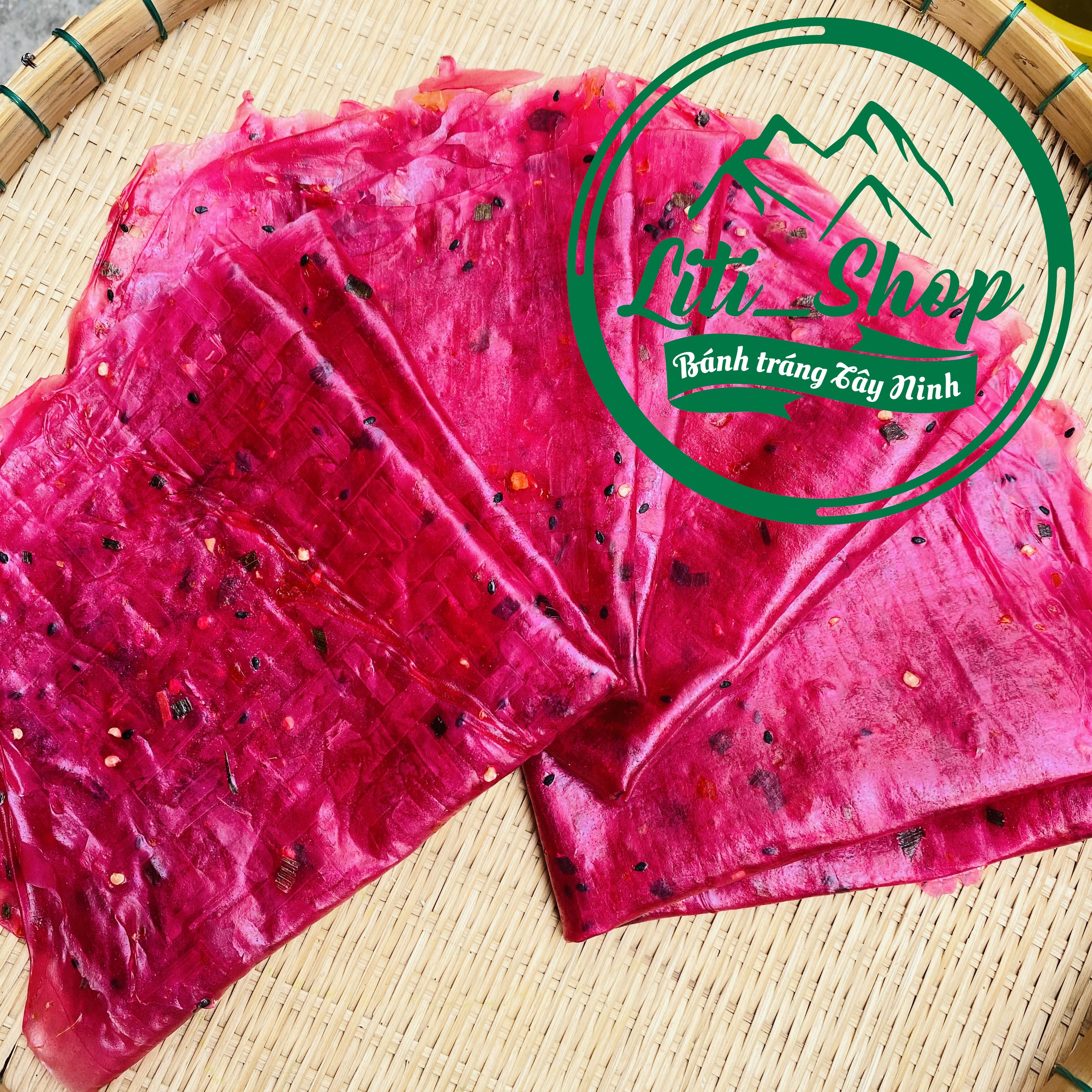 [500Gr] Bánh tráng dẻo tôm thanh long Tây Ninh