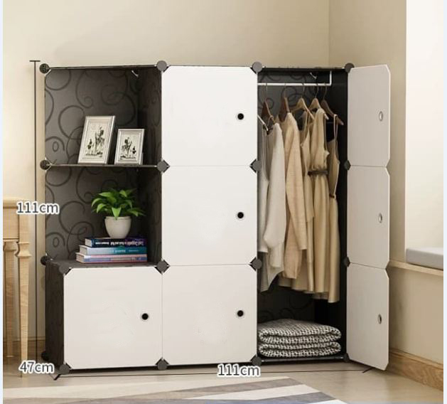 [HCM]Tủ nhựa ghép - 9 ô