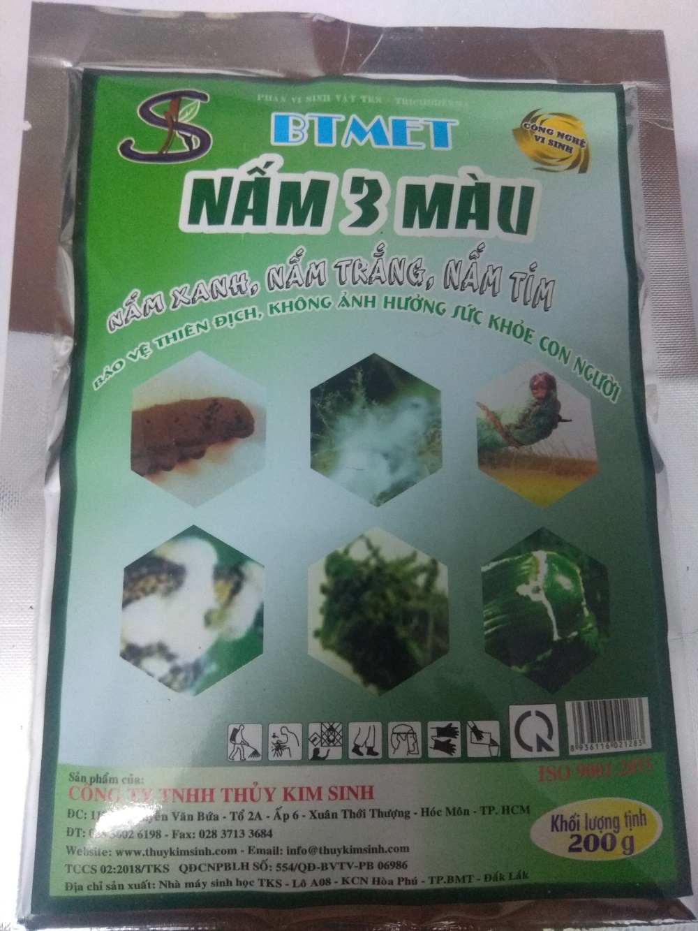[HCM]Phân vi sinh vật BTMET Nấm 3 màu- gói 200 gram