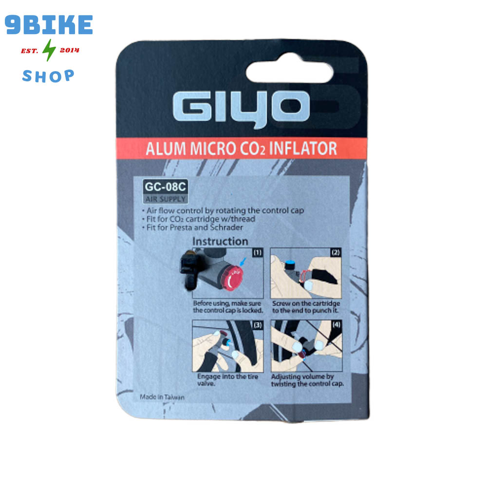 Bơm xe đạp CO2 GIYO GC-08C