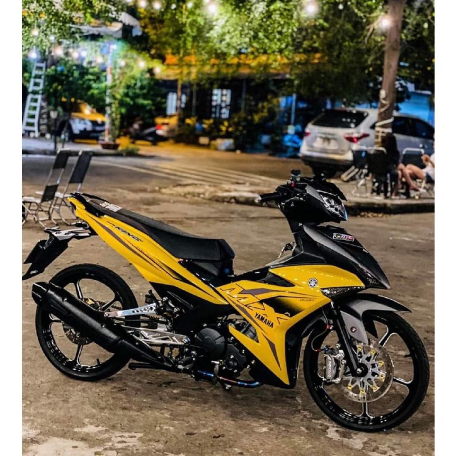 Ten rời exciter mx king dán xe vàng