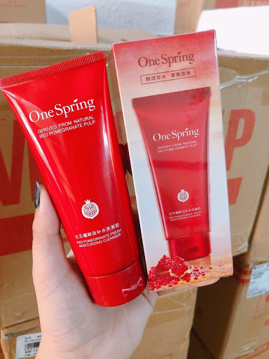 Sữa Rữa Mặt Dưỡng Sáng Da One Spring Lựu Đỏ - Mẫu mới