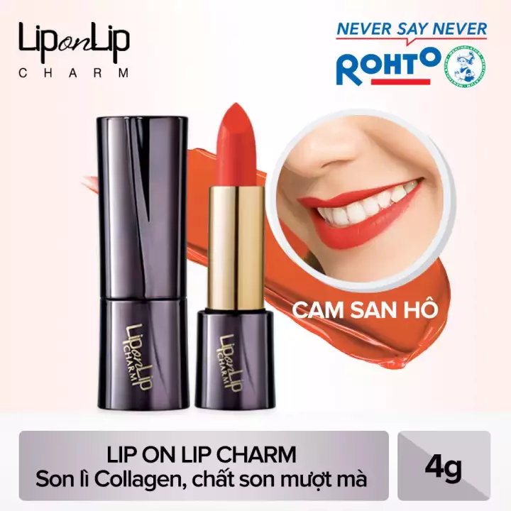 Son lì Collagen Lip On Lip Charm siêu mịn 4g