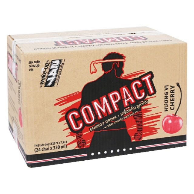 [HCM]Nước tăng lực compact chery chai 330ml(thùng 24 chai)