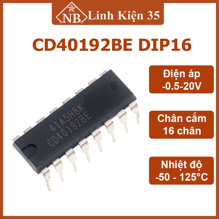Ic cd40192be chân cắm dip16
