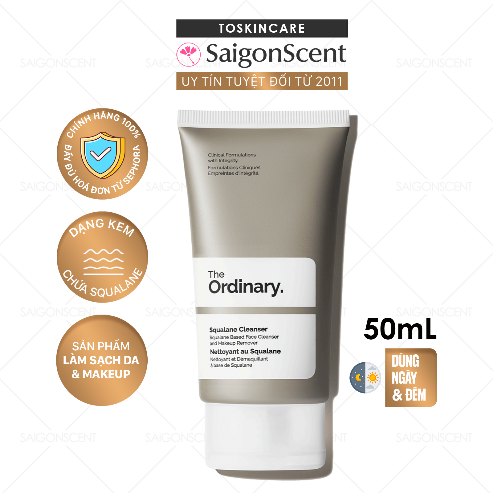 Tẩy trang The Ordinary Squalane Cleanser (50ml)
