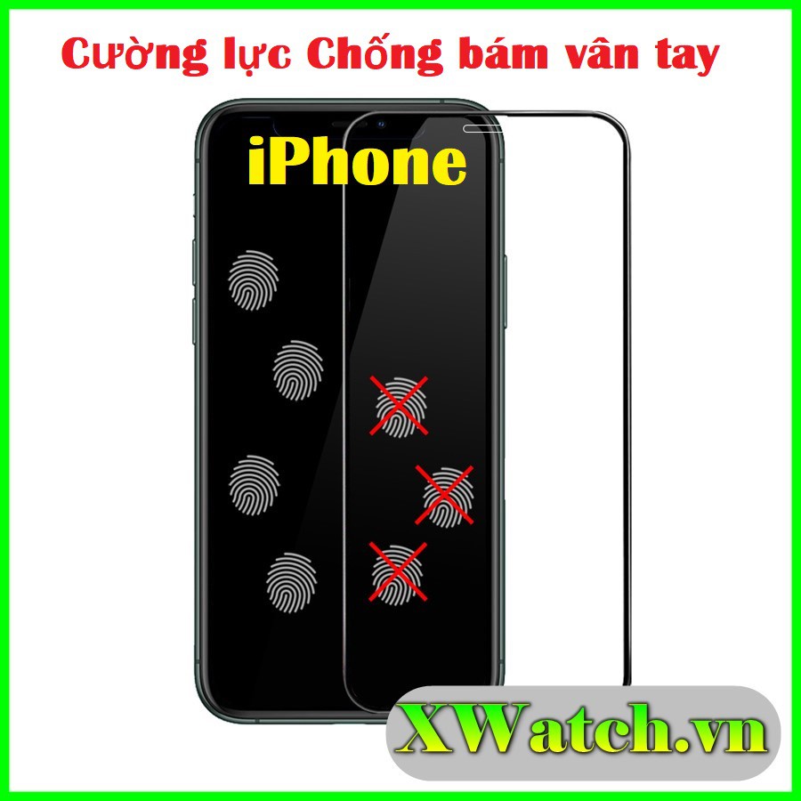 Cường lực chống bám vân tay iphone 11 pro max iphone 6 7 8 6 6s 7 8 plus iphone x xs max xr ...