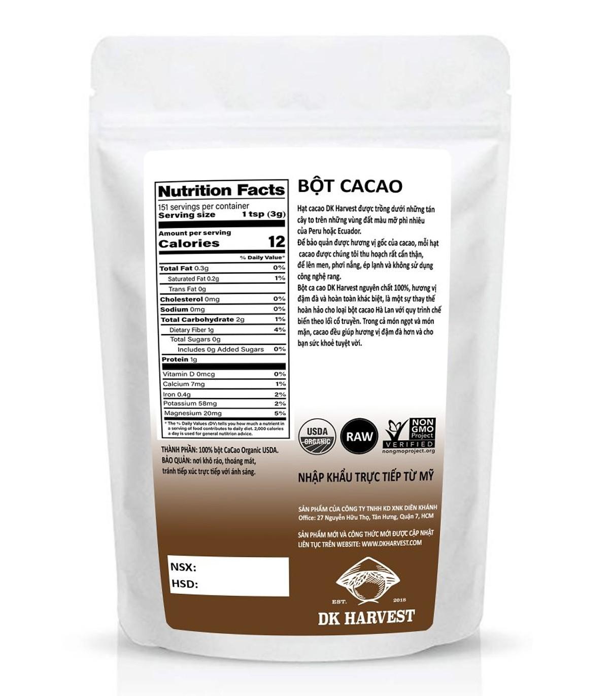 Bột ca cao DK Harvest - 200g