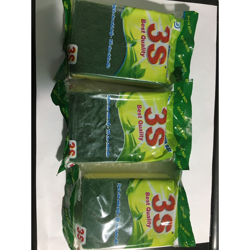 Miếng rửa chén 3s, miếng rửa chén hạt đậu, miếng rửa chén đa năng, miếng chùi rửa đa năng