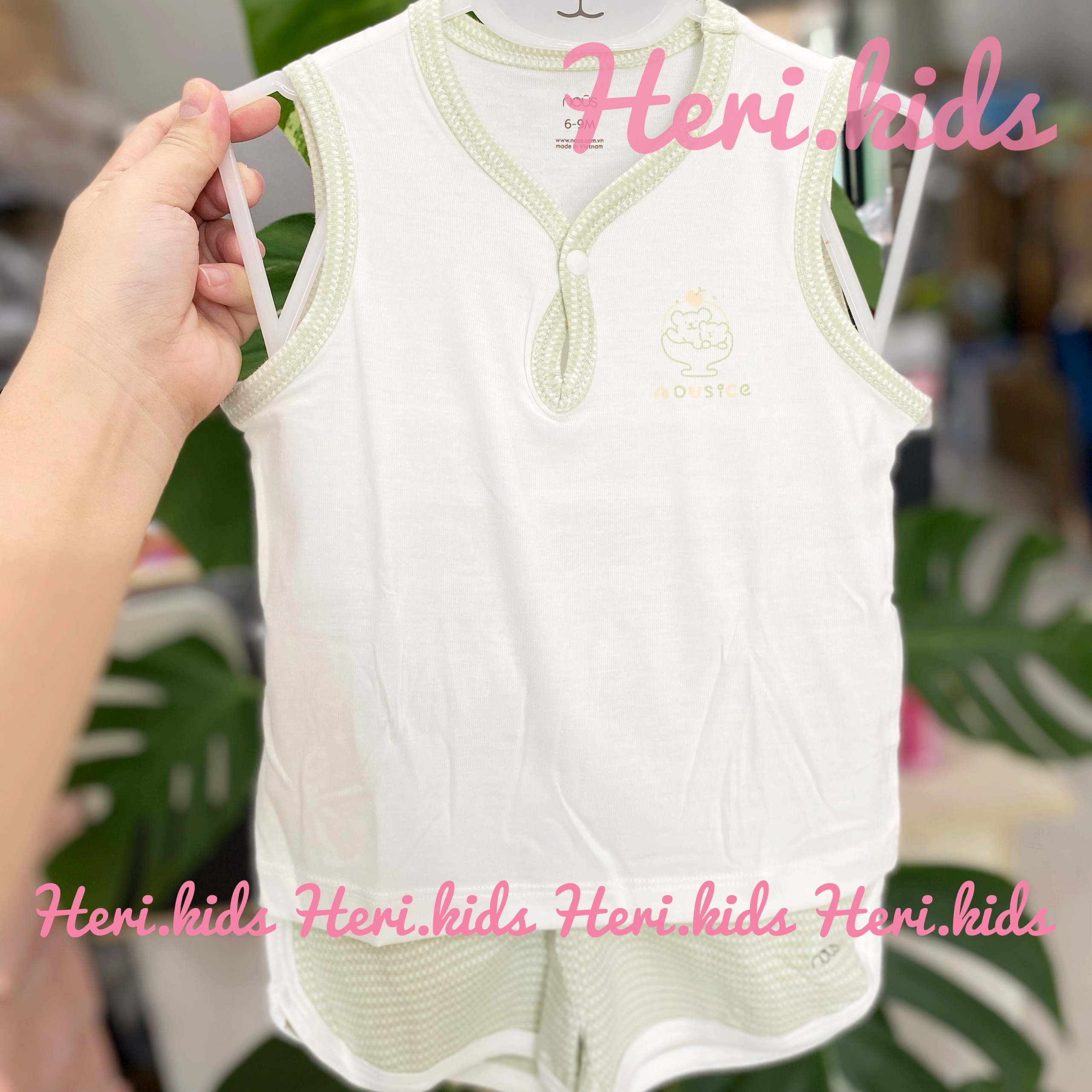 Bộ ba lỗ Nous cho bé 6m - 24m