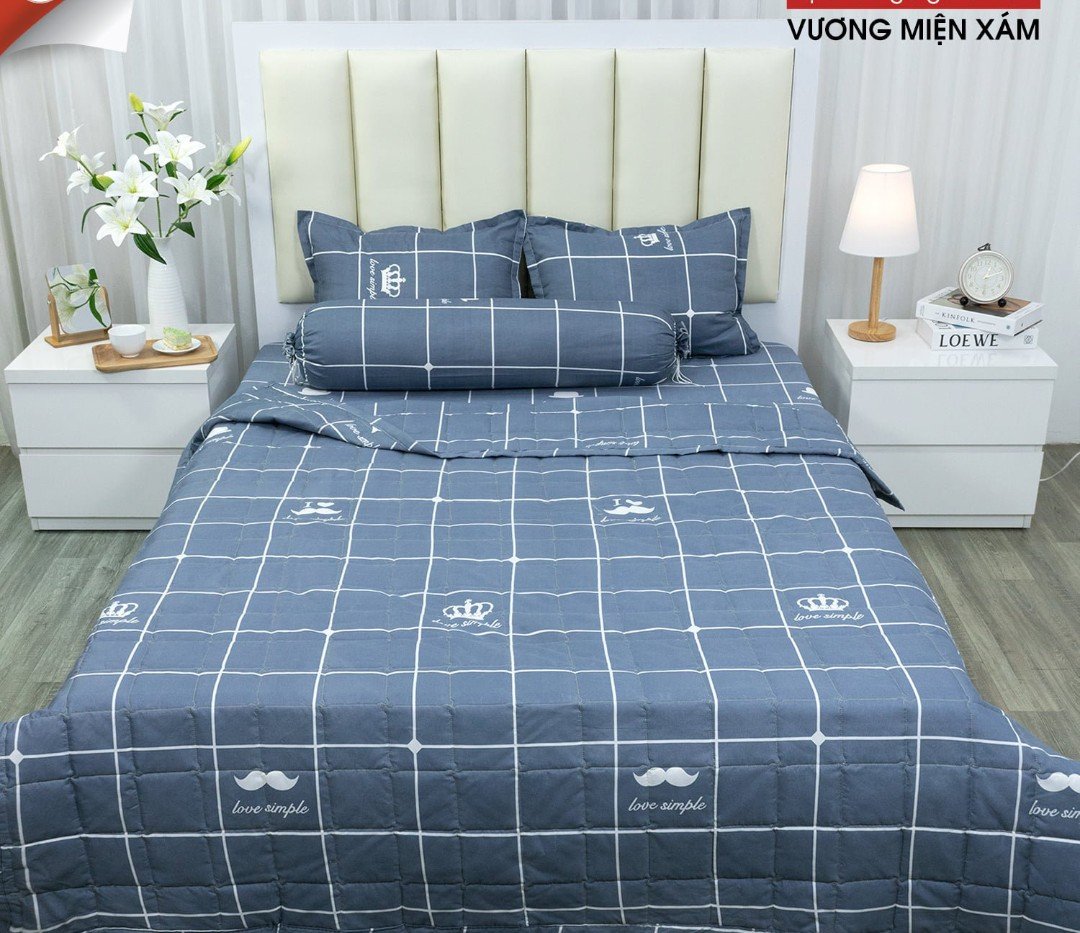Ga trải giường bọc đệm bo chun 2mx2m2,có chọn mẫu, MẪU KẺ BAO DIÊM