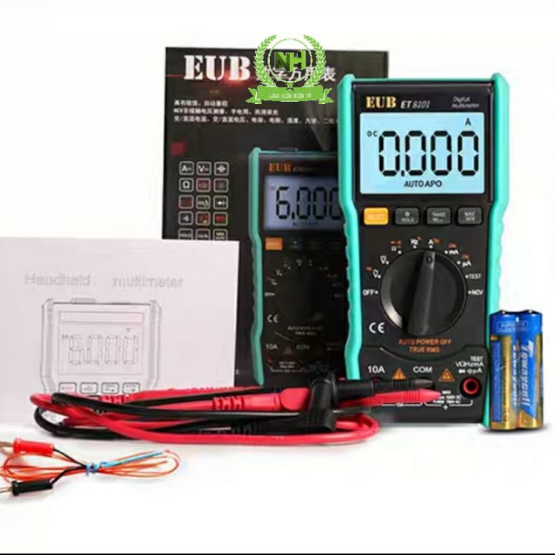 Đồng Hồ Điện Tử Vạn Năng EUB ET8101 Cao Cấp ( Kèm Pin + Dây Đo )
