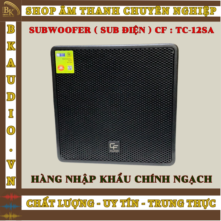 Loa trầm CF- TC12SA dùng nghe nhạc và karaoke gia đình. Loa có công suất 300W phù hợp với không gian phòng dưới 100m2. Sự hổ trợ tuyệt vời cho dàn âm thanh của bạn.