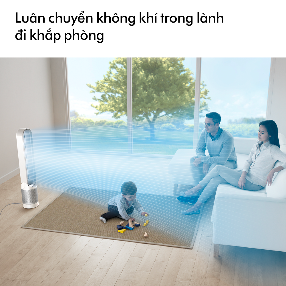 [BRAND DAY 9.1: VC Lazada Giảm 8% Tối đa 500K] Máy lọc không khí Dyson Pure Cool ™ TP00 (Trắng/Bạc)