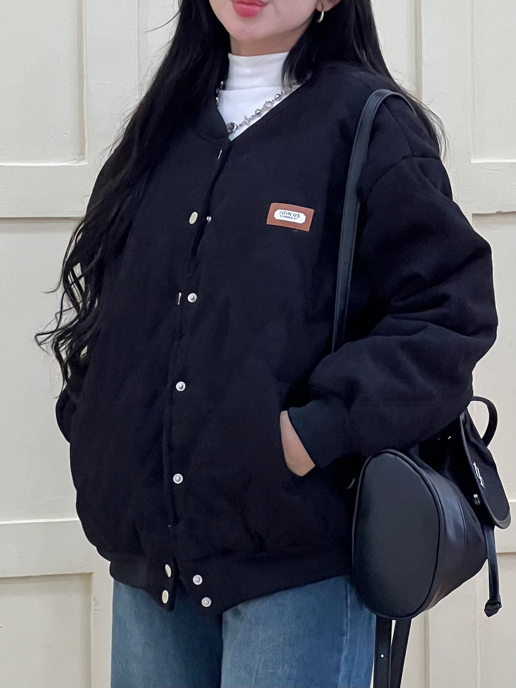 Áo khoác bomber 2 màu đen, be - 247storefashion - aokhoacb142_p2