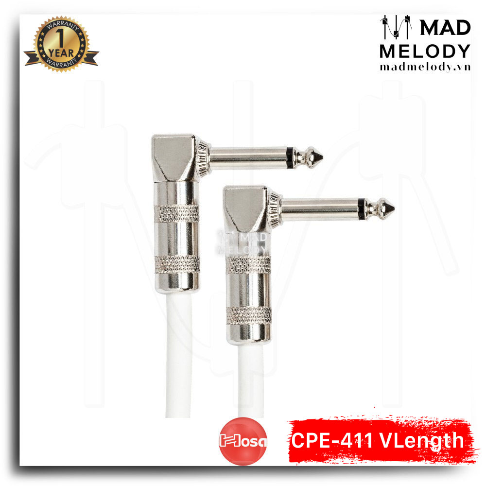 Hosa Guitar Patch Cable CPE-411 (6pc Variable length) [Bộ 6 sợi dây cáp nối pedal 6ly TS khác độ dài NEW]
