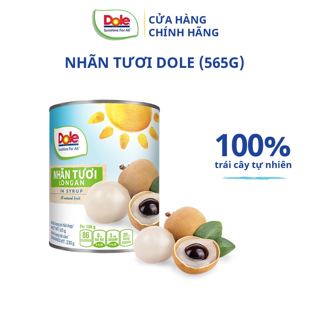 [MUA 1 TẶNG 1]Nhãn Tươi Dole (565g)