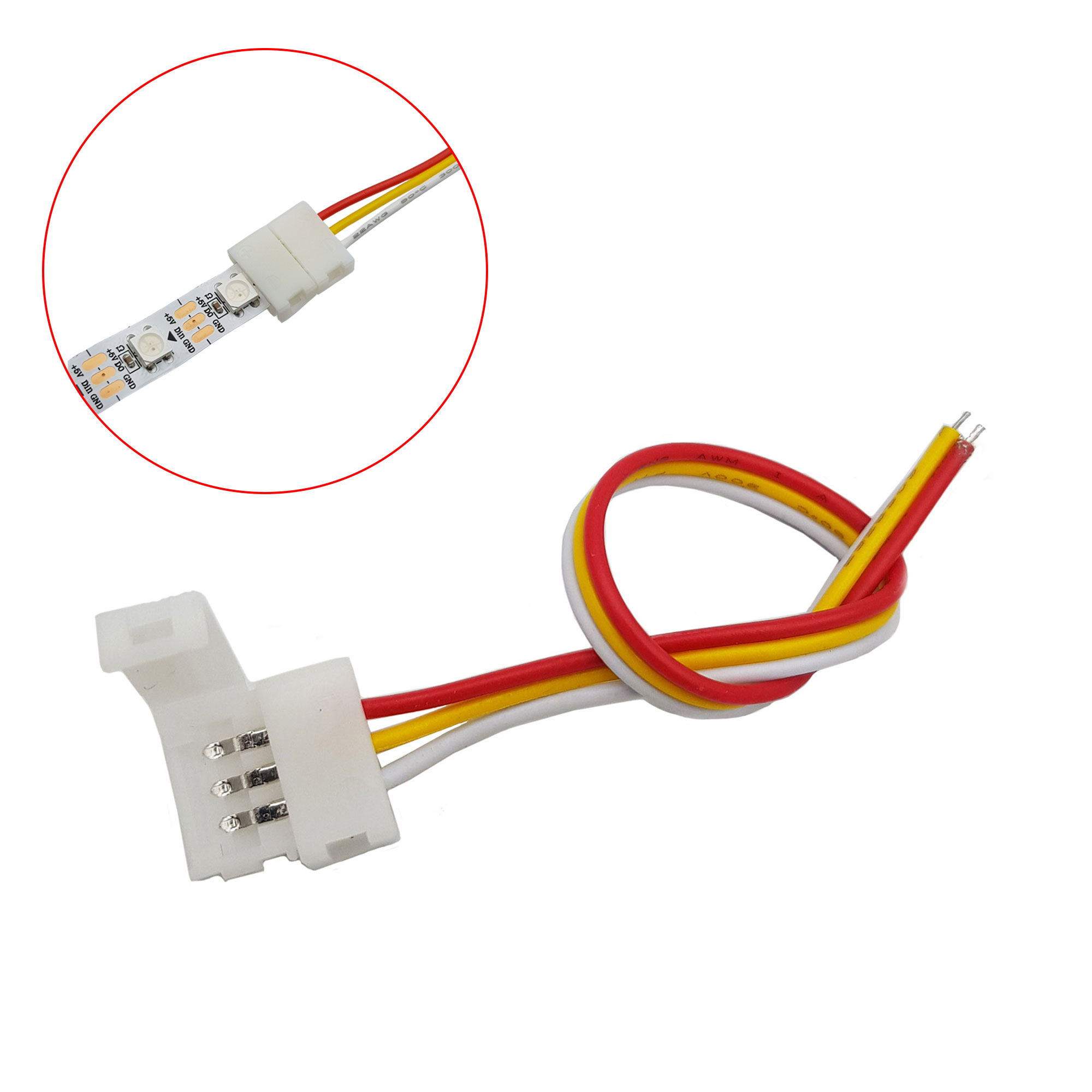 Combo 3 Jack nối LED 3P - 10cm