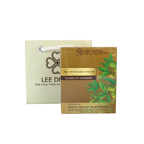 [9 hãng] Trà Hoa Thảo Dược Giảm Cân Lee Detox Plus (30 viên) - Mẫu mới