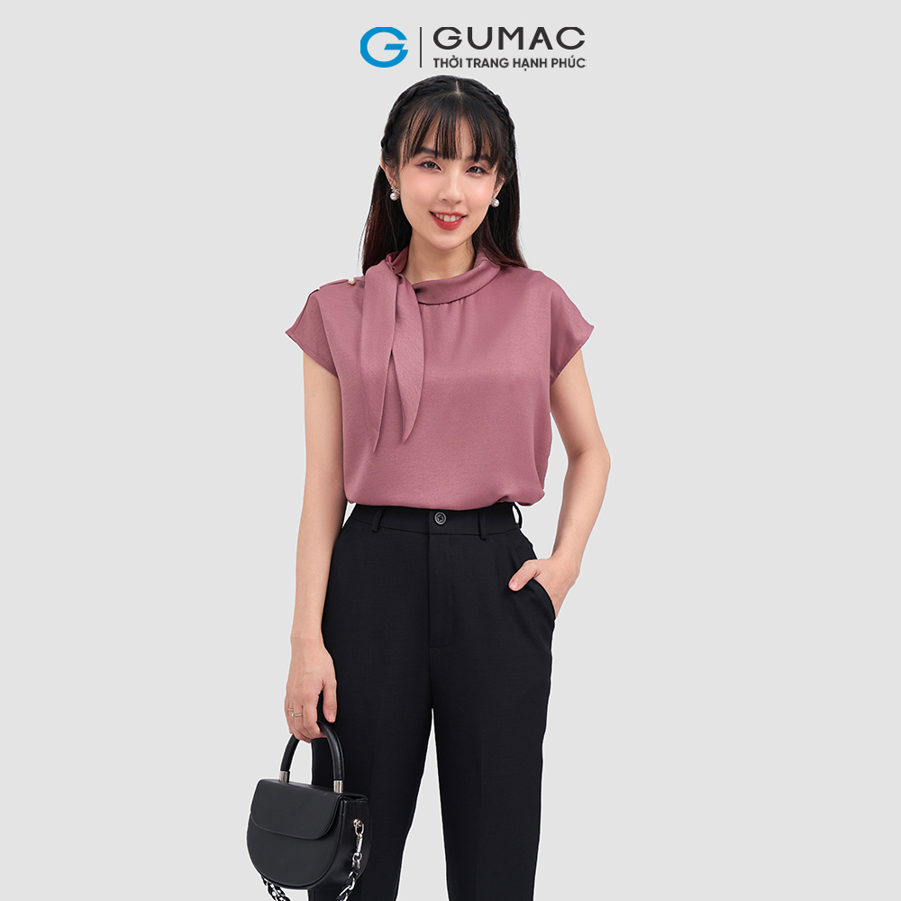 [20H 6.7 - 9.7 |Voucher 8-12%] Áo kiểu thắt nơ thời trang GUMAC LAE0309