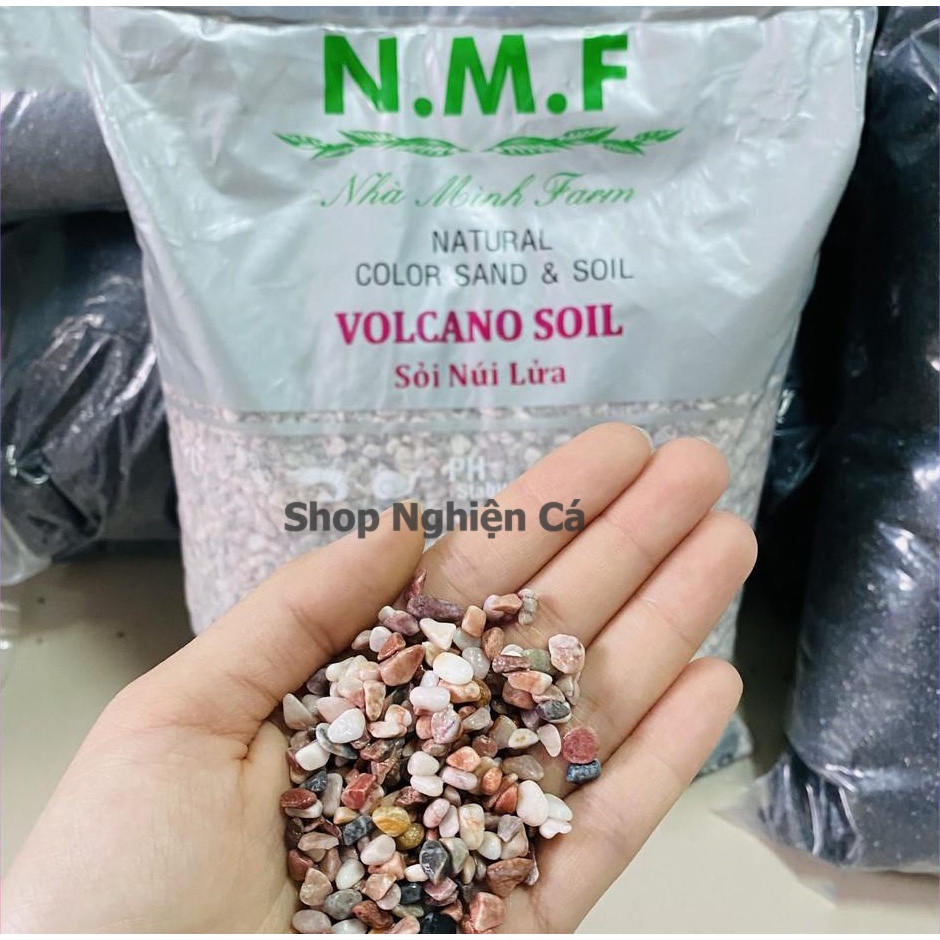 Sỏi Núi Lửa 1kg - Trải Nền Trang Trí Bể Cá, Bể Thủy Sinh
