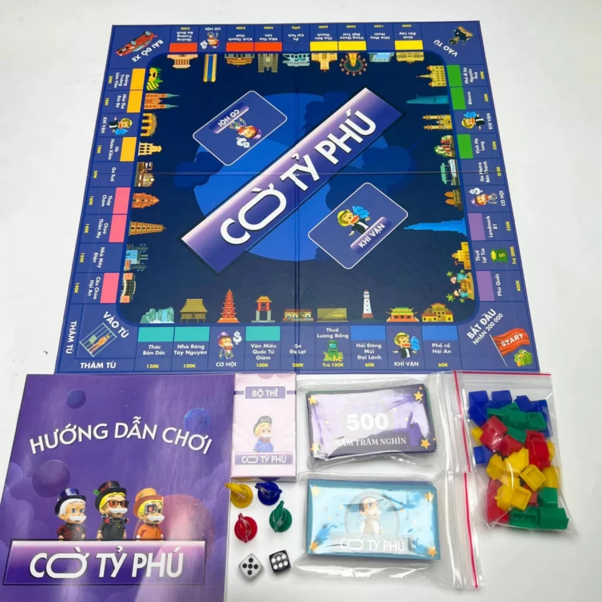 Bộ Cờ Tỷ Phú - Monopoly - Hàng Cao Cấp loại lớn