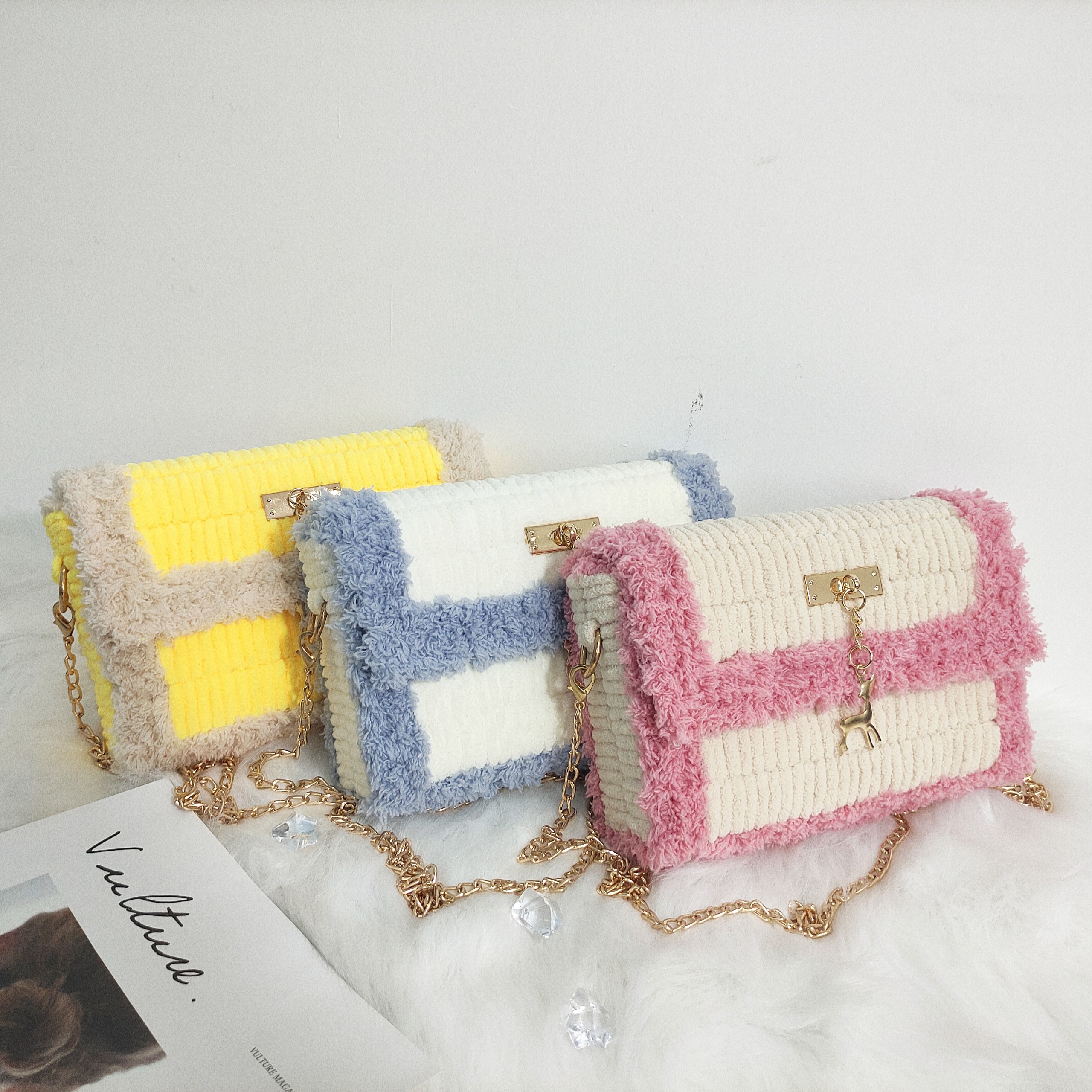 Túi Handmade Tự Đan Phối Màu - Phụ Kiện Đan Túi [Có video hướng dẫn]