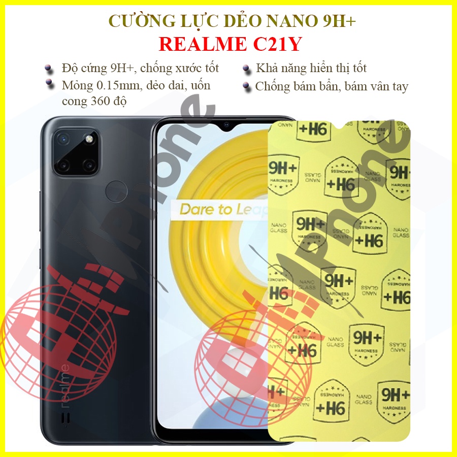 Dán cường lực dẻo nano Realme C21Y