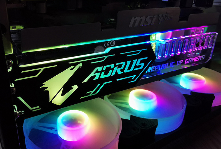 Giá Đỡ VGA Coolmoon Led RGB Độ Dài 25cm