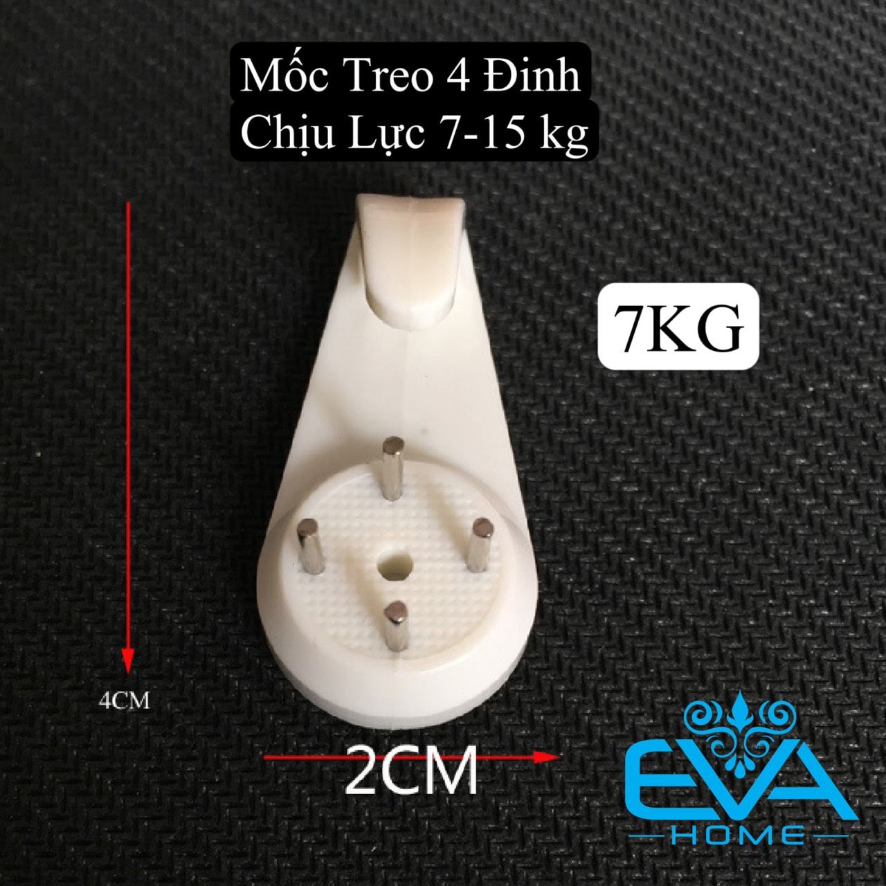 BỘ 10 ĐINH TREO ẢNH NÚT SAO 4 ĐINH CHỊU LỰC 3 KG