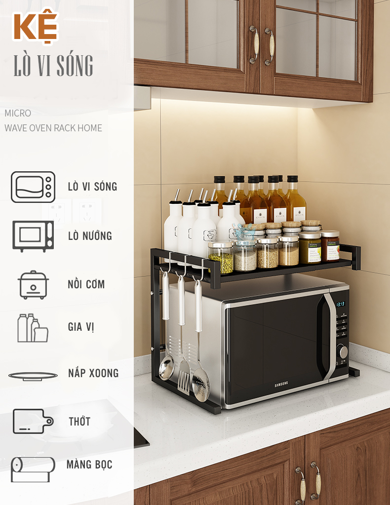 Kệ lò vi sóng đa năng hàng cao cấp