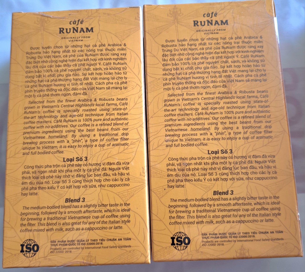 CÀ PHÊ RUNAM COFFEE SỐ 3 BỘT LOẠI 250GR