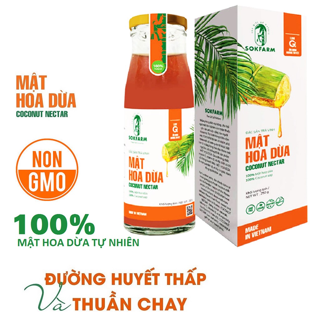 MẬT HOA DỪA SOKFRAM 250ml ĐẶC SẢN TRÀ VINH