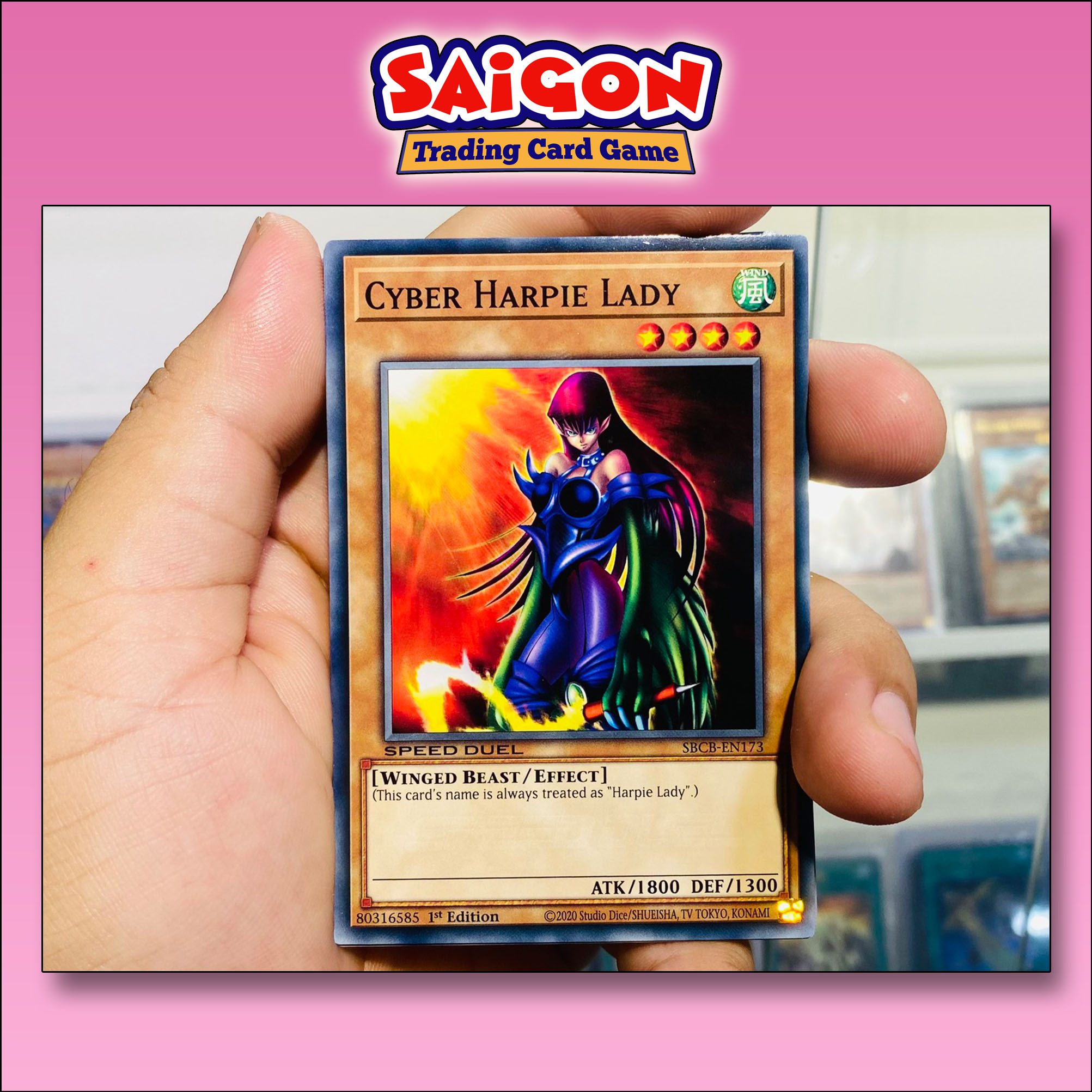 Thẻ bài yugioh mã sbcb-en173 - cyber harpie lady - common - 1st edition