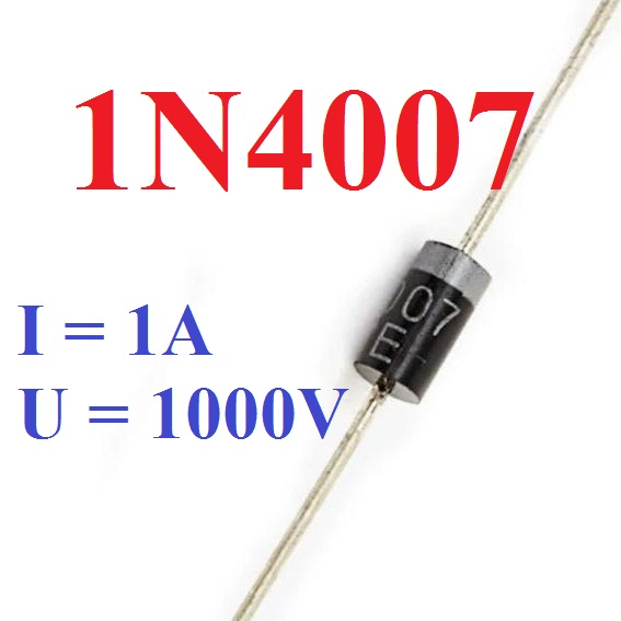 Diot chỉnh lưu 1n4007 – 1a/1000v,