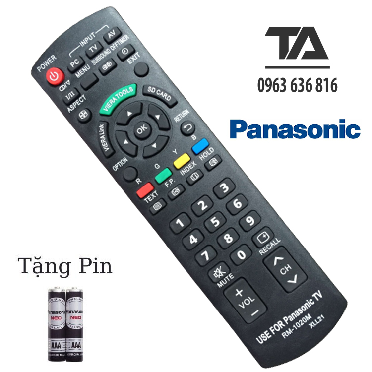 Remote Điều khiển tivi Panasonic RM-1020M