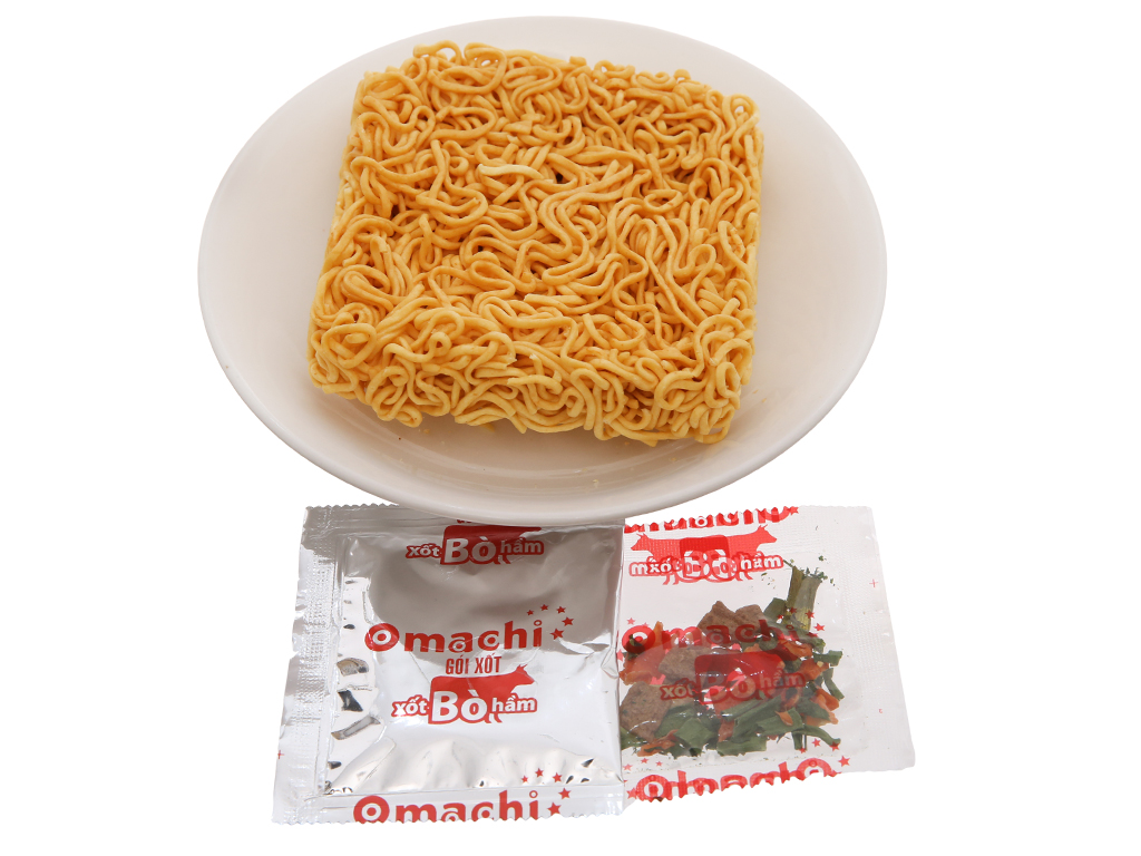 Thùng Mì Omachi Xốt Bò Hầm (30 gói x 80g)