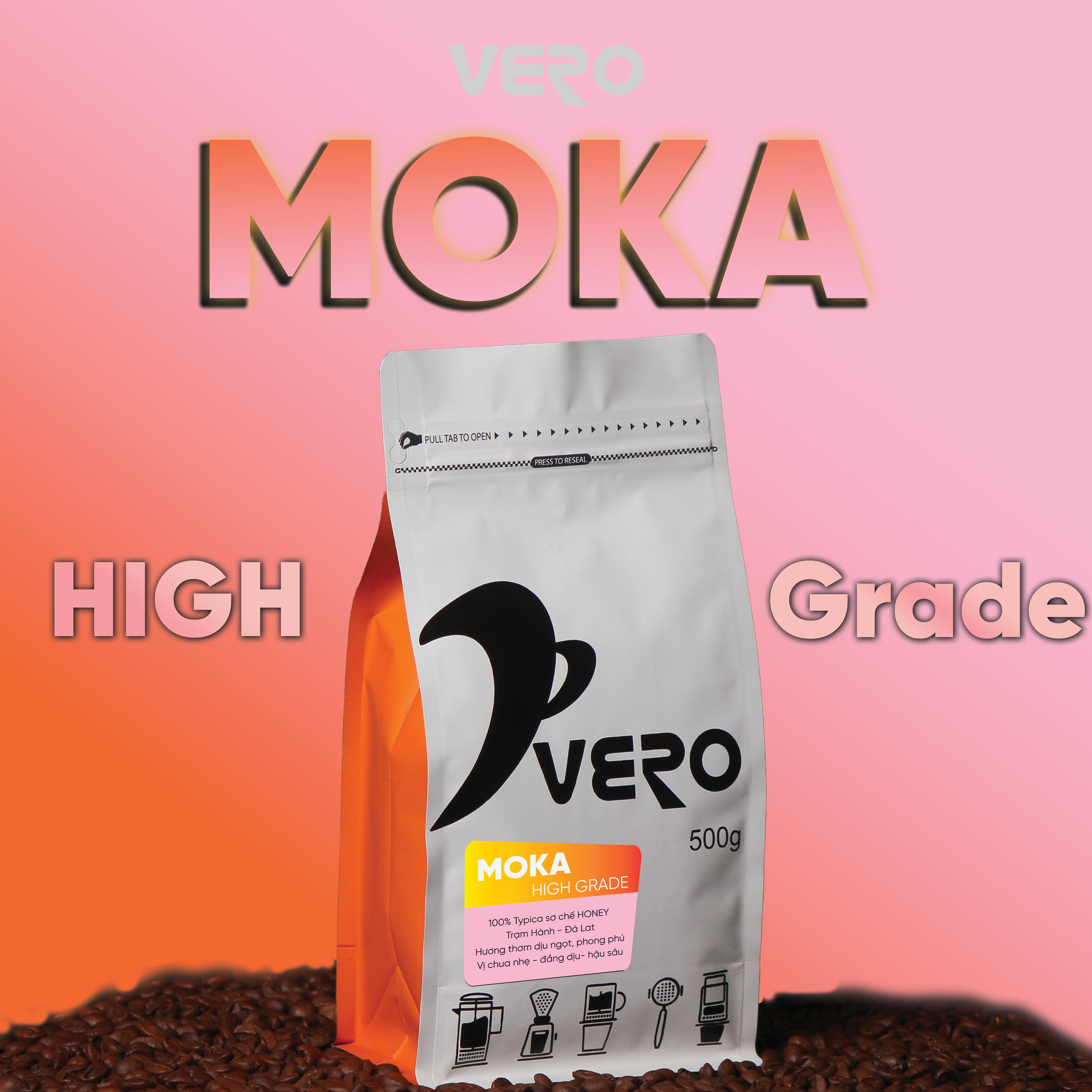Cà phê Vero Moka High Grade