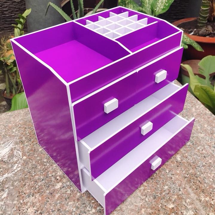 [HCM]Kệ Đựng Mỹ Phẩm  Đựng Trang Điểm 4 Tầng VIOLET