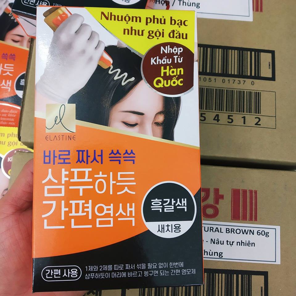 Gội là đen- gội là nâu Elastine thảo dược Hàn Quốc