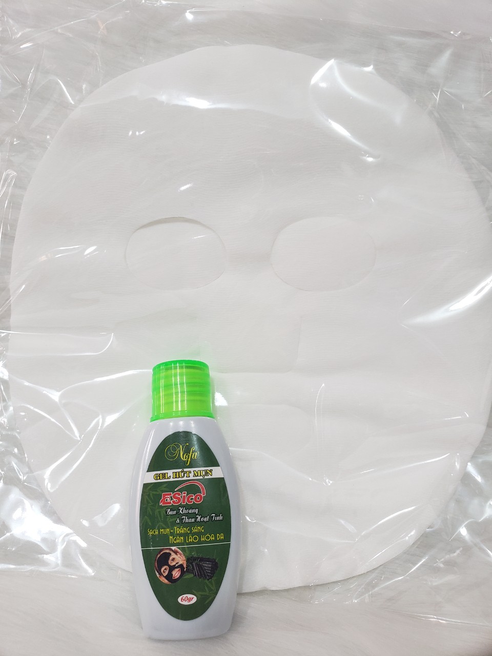 [HCM]Combo Gel Lột Mụn Than Hoạt Tính Esico 60g+ giấy